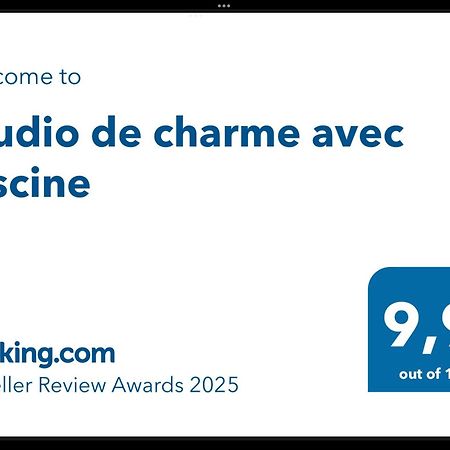 Studio De Charme Avec Piscine Фонтен-де-Воклюз Екстер'єр фото